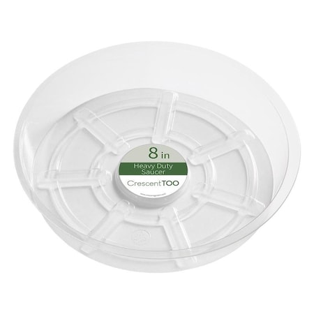Crescent Garden Crescent Garden 1.5 in. H X 8 in. D Plastic Plant Saucer Clear BVH080S00C